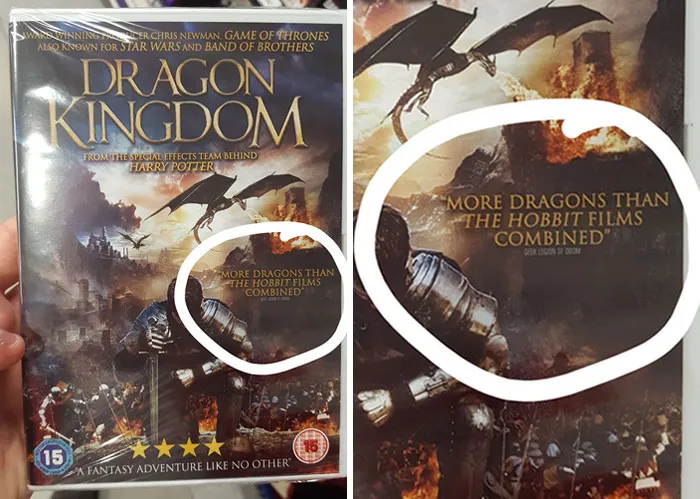 Productores de cine: "Necesitamos anunciar que tenemos múltiples dragones CGI". Departamento de marketing: "No me digas más"