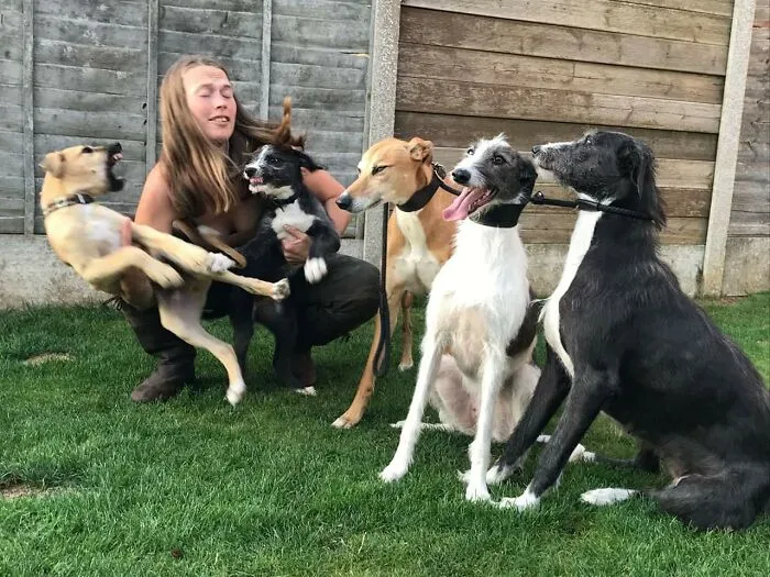 40 Of The Best Family Photos Featuring Dogs And Their Owners From Facebook’s #FamilyPortraitChallenge