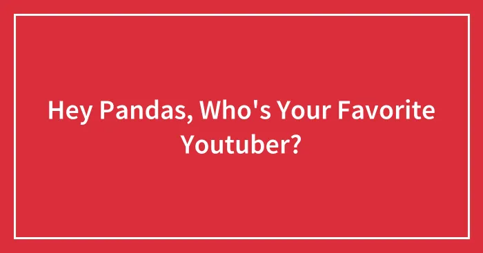 Hey Pandas, Who's Your Favorite Youtuber?