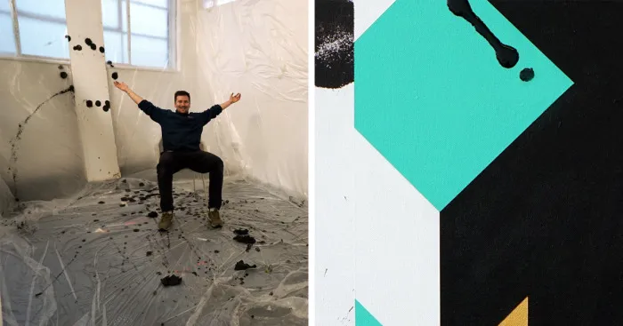 Unconventional Methods Of Making A Painting