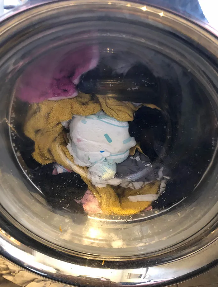 Somehow Chucked A Dirty Nappy In The Washing Machine This Morning
