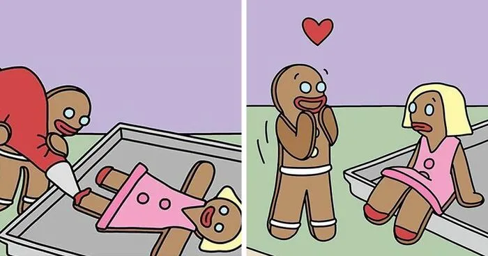 Artist Creates Cute Comics With Not-So-Cute Endings (50 New Pics)