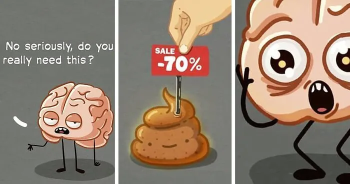 "Sometimes It's Funny Here": 30 Of The Best Absurd Comics By This Russian Artist