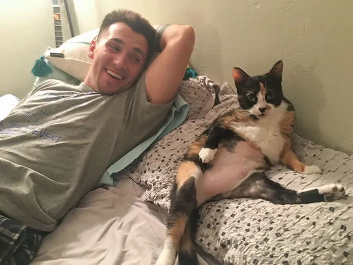 My Cat Trying To Seduce My Boyfriend
