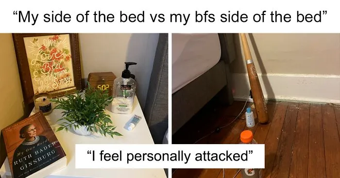 Women Are Comparing Their Side Of The Bed Vs. Their Boyfriends', And People Find The Similarities Between Men Hilarious