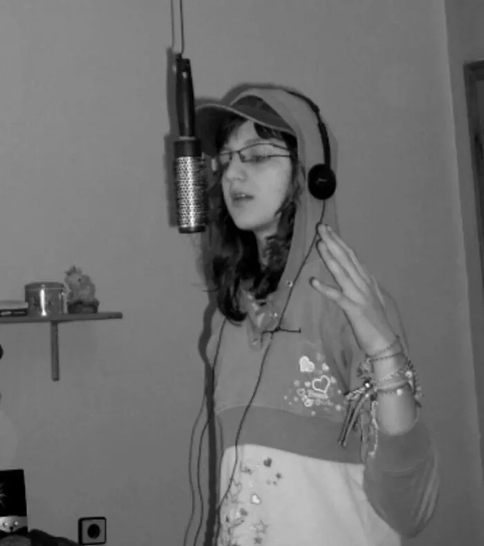13-14 Year Old Me During My "Eminem Phase". That's A Hairbrush Hanging From My Lamp And All Of My Pictures From That Time Are Made Black And Grey With Gimp. Good Times