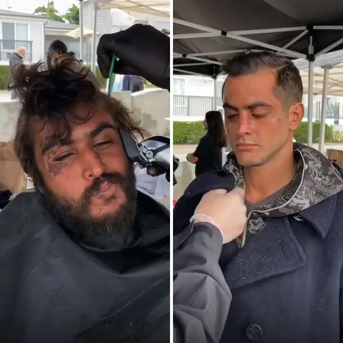 Awesome Barber Transforms Homeless People For Free And These 30 Before & After Pics Show Completely Different People