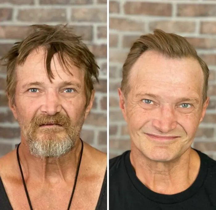 Awesome Barber Transforms Homeless People For Free And These 30 Before & After Pics Show Completely Different People