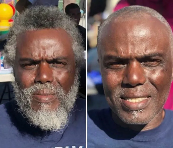 Awesome Barber Transforms Homeless People For Free And These 30 Before & After Pics Show Completely Different People