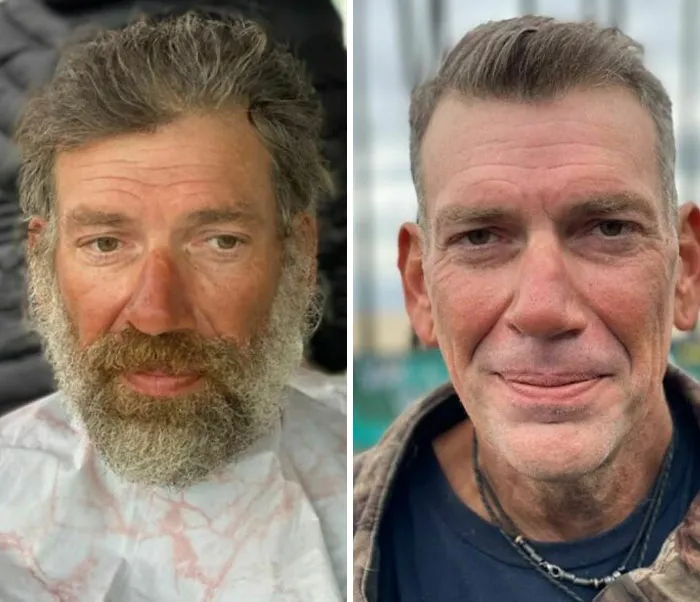 Awesome Barber Transforms Homeless People For Free And These 30 Before & After Pics Show Completely Different People