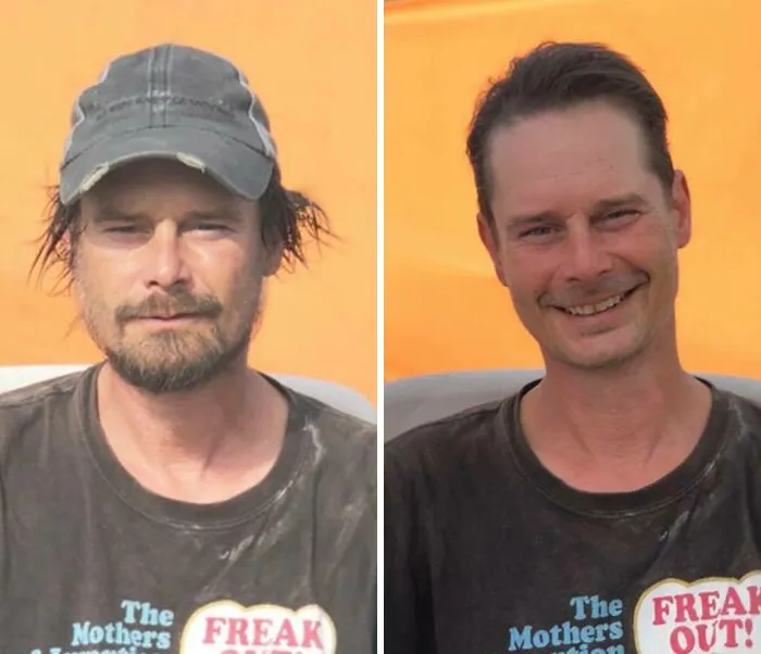 Awesome Barber Transforms Homeless People For Free And These 30 Before & After Pics Show Completely Different People