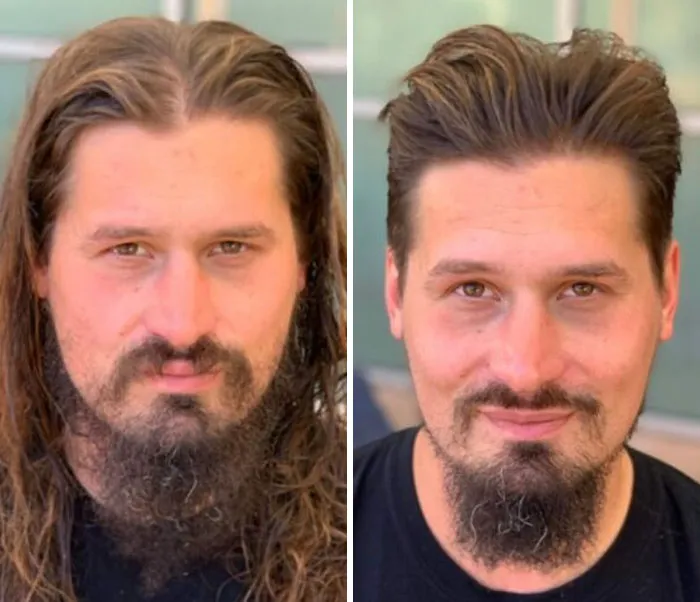 Awesome Barber Transforms Homeless People For Free And These 30 Before & After Pics Show Completely Different People