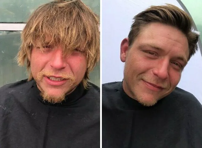 Awesome Barber Transforms Homeless People For Free And These 30 Before & After Pics Show Completely Different People