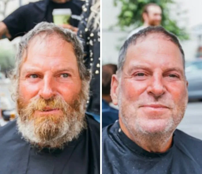 Awesome Barber Transforms Homeless People For Free And These 30 Before & After Pics Show Completely Different People