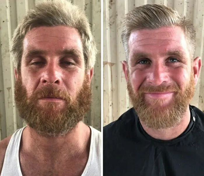 Awesome Barber Transforms Homeless People For Free And These 30 Before & After Pics Show Completely Different People