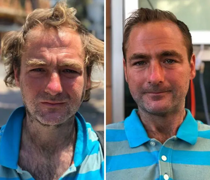 Awesome Barber Transforms Homeless People For Free And These 30 Before & After Pics Show Completely Different People