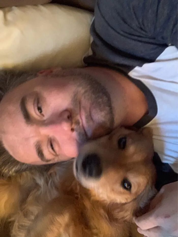 Me And River On The Couch