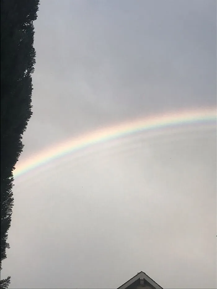 A Quadruple Rainbow I Saw In November! It’s Not Very Clear, But It Was Still Cool