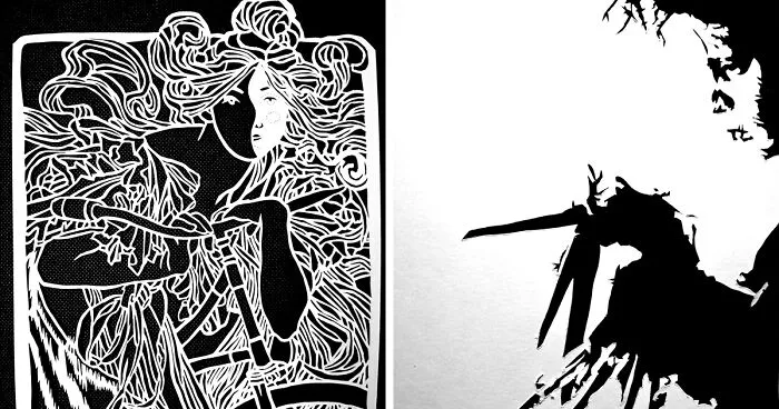 I've Been Cutting From Paper For 4 Months, Here's What I've Made (53 Pics)
