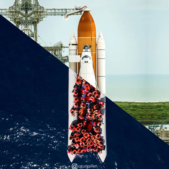 My 30 New Collages Show The Parallel Universes That Today's People Live In