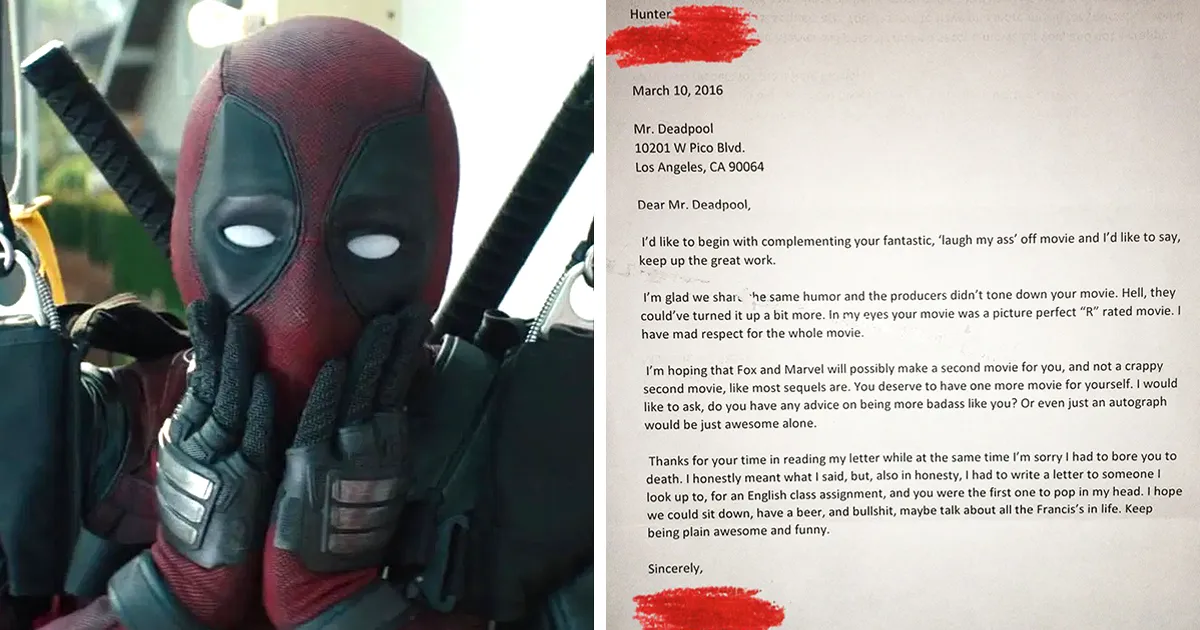 A Fan Wrote A Letter To Deadpool And Ryan Reynolds Shares His ‘Response’ After 5 Years