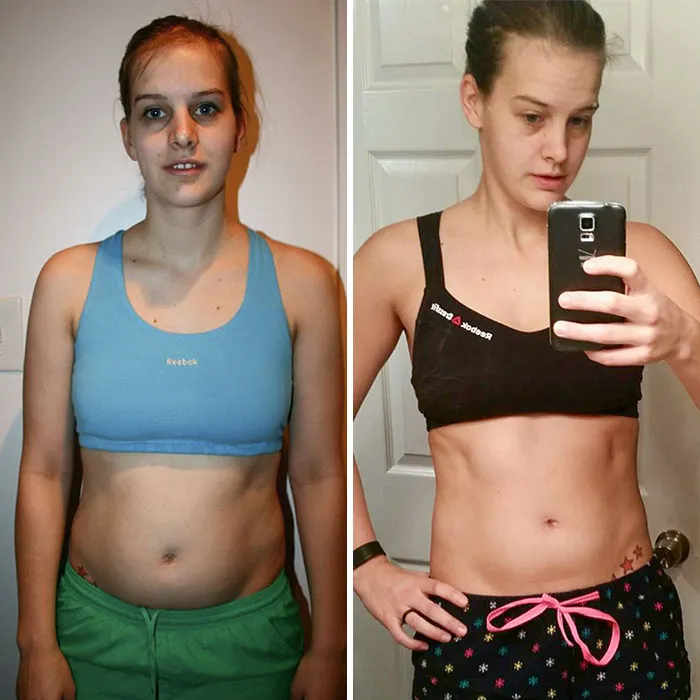 16 Months Apart, Difference Of 5 Pounds On The Scale, 7 % Decrease In Body Fat. I Lost 5 Pounds Of Fat And Exchanged 11 More Pounds Of Fat For Muscle