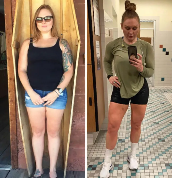 That Number On The Scale Is Only A Number. I'm The Same Weight In Both Of These Photos