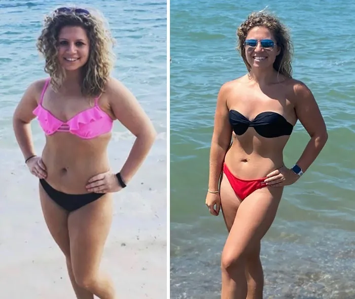 Proof That The Number On The Scale Does Not Always Reflect Progress. There Is A 2.5-Year Difference Here, But The Number On The Scale Is The Same - 130 Lbs