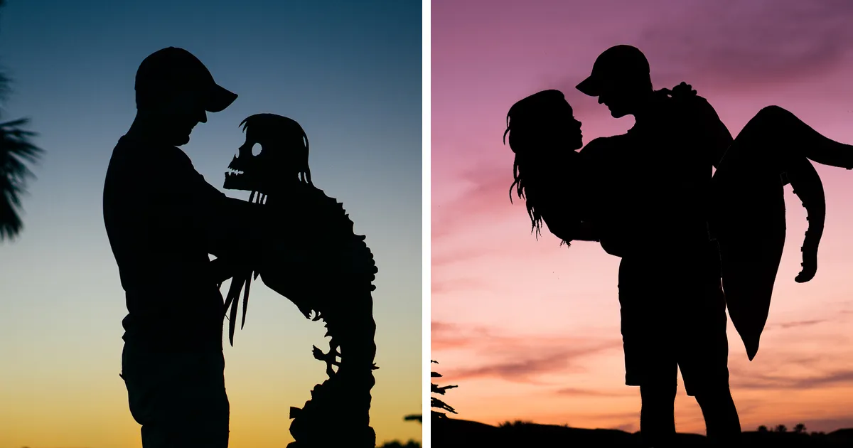 Valentine’s Day Is Coming, So I Made These 35 Selfie Date Cardboard Cutouts At Sunset To Get You In The Mood