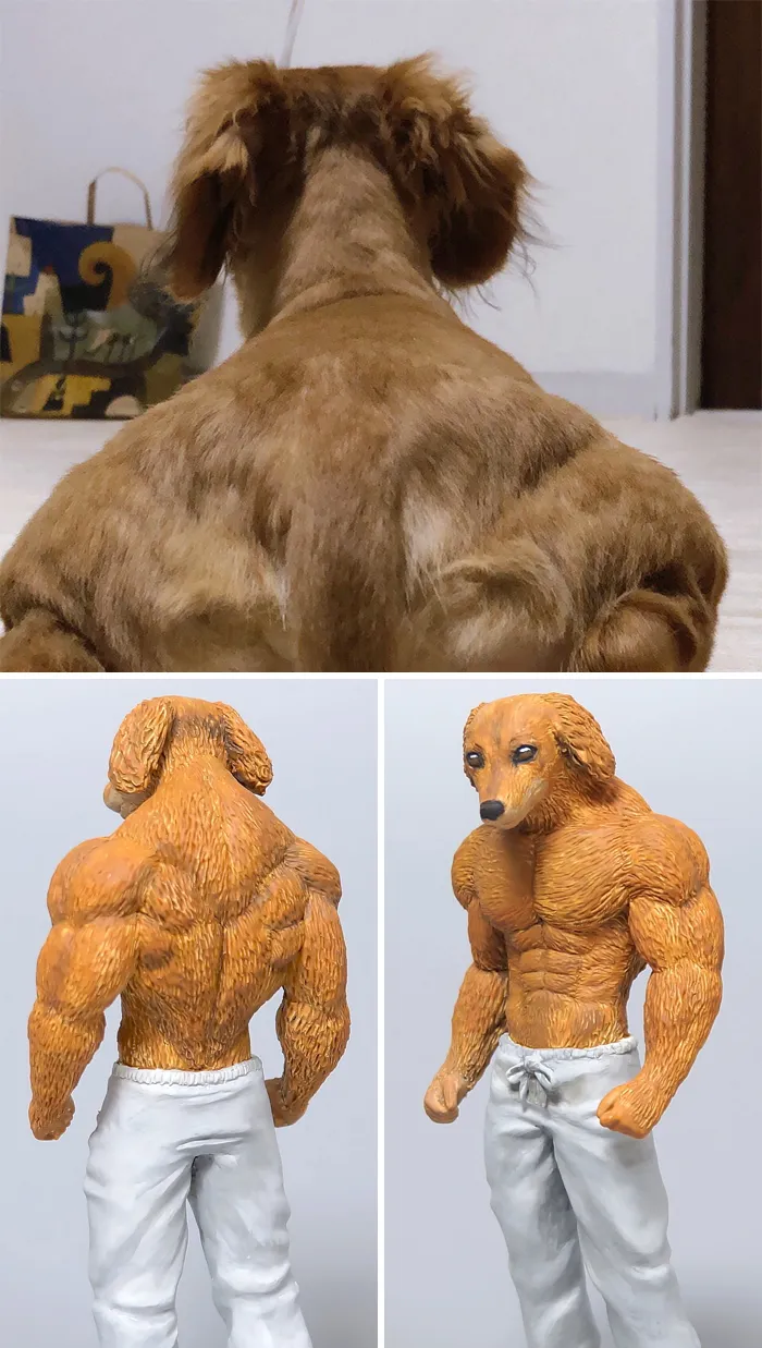 Este artista japonés transforma curiosos momentos de animales en esculturas, y el resultado es divertidísimo (30 fotos nuevas)