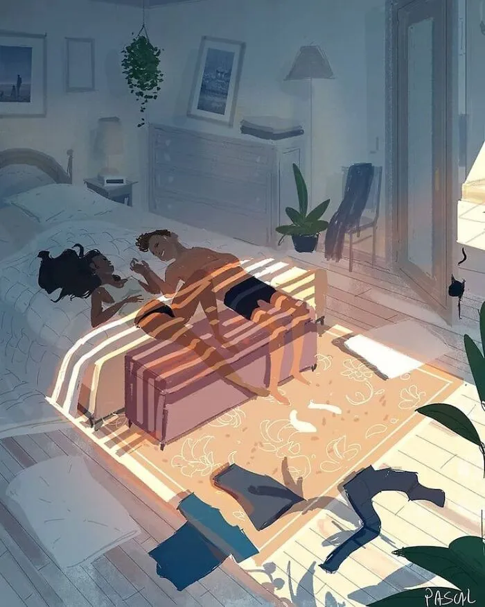 Husband Illustrates The Idyllic Moments Of Everyday Life With His Wife And Kids (30 New Pics)