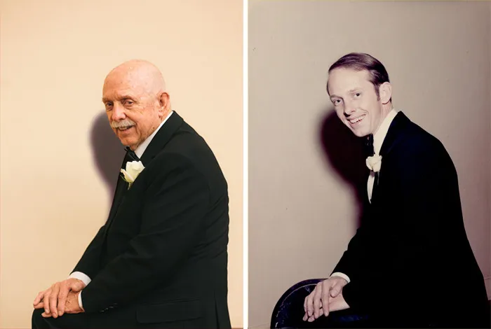 Then And Now: Couple Recreates 12 Wedding Photos After 50 Years Of Being Married