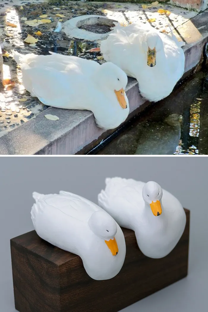 Este artista japonés transforma curiosos momentos de animales en esculturas, y el resultado es divertidísimo (30 fotos nuevas)