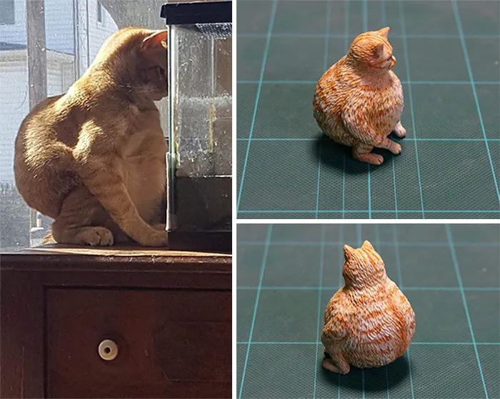 Este artista japonés transforma curiosos momentos de animales en esculturas, y el resultado es divertidísimo (30 fotos nuevas)