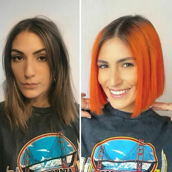 28 Mujeres que eligieron un color inusual para su pelo y acabaron con un aspecto genial