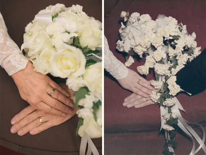 Then And Now: Couple Recreates 12 Wedding Photos After 50 Years Of Being Married