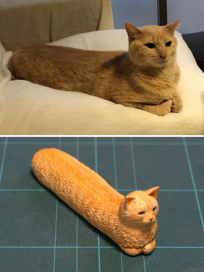 Este artista japonés transforma curiosos momentos de animales en esculturas, y el resultado es divertidísimo (30 fotos nuevas)