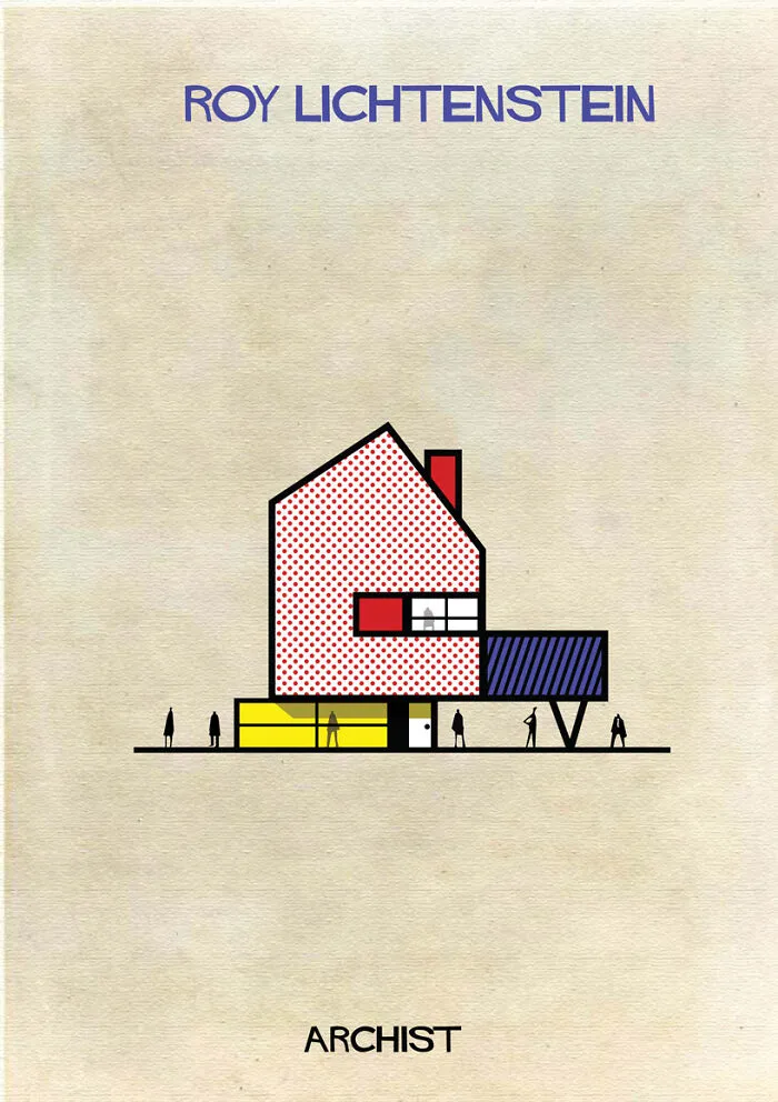 If 30 Iconic Artists Were Architects, As Imagined By Federico Babina