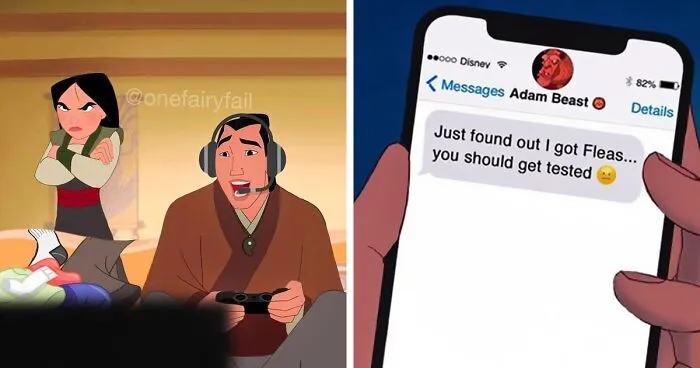 Artist Shows What Would Happen If Disney Had Modern Technologies (12 Pics)