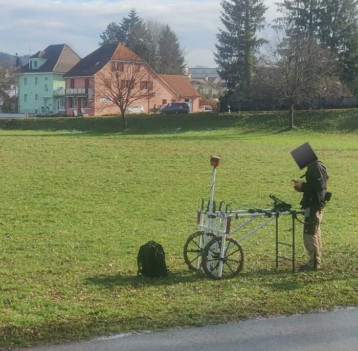 This Guy Just Walked Up And Down The Meadow With This Thing. What Could This Be?