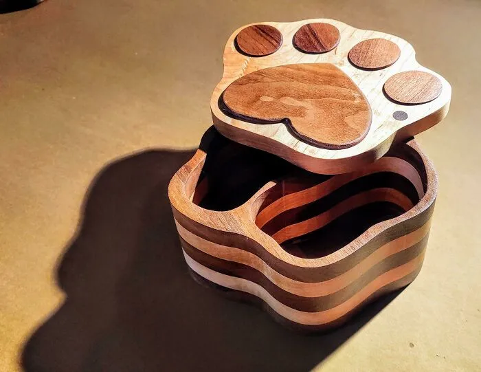 La caja de golosinas de Milo. Es una caja. Para golosinas. Para Milo