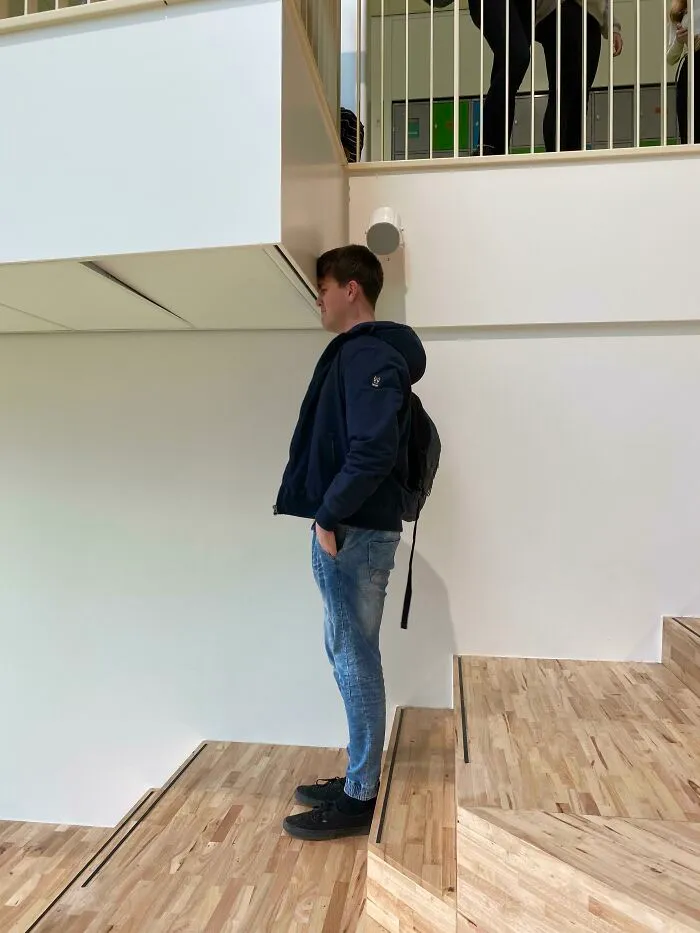 Construyeron esta escuela hace como un mes