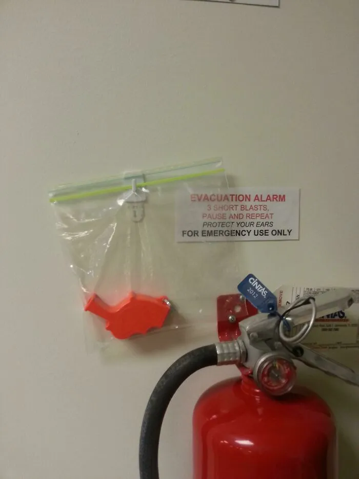 The Only Fire Alarm In The Building