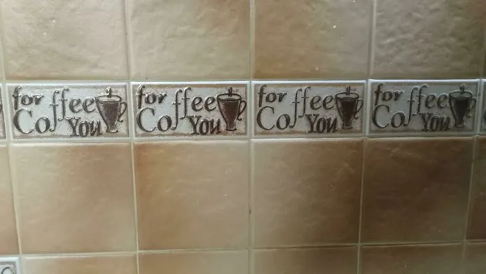 My Girlfriends Kitchen Tiles. Forffee Coyou