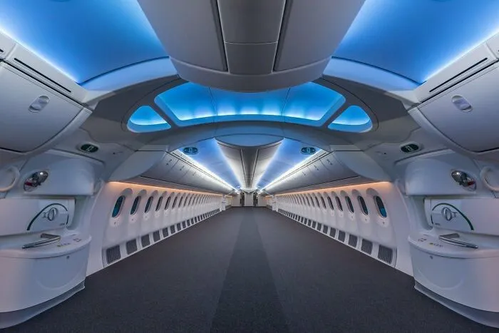 Así es un 787 vacío