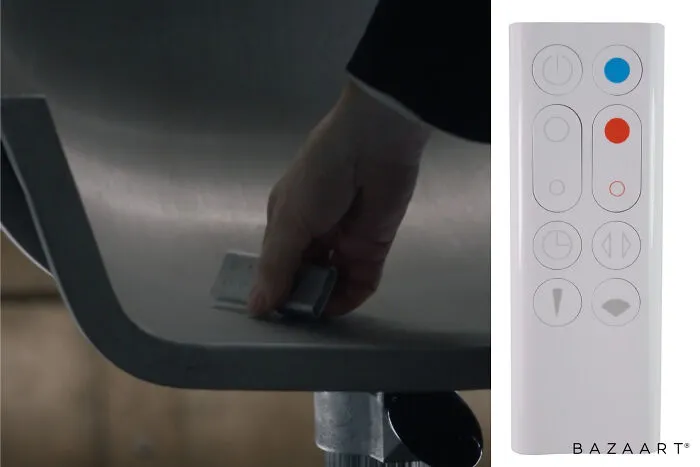 Watchmen (TV) el mando de la cámara de interrogatorio es un mando de ventilador Dyson
