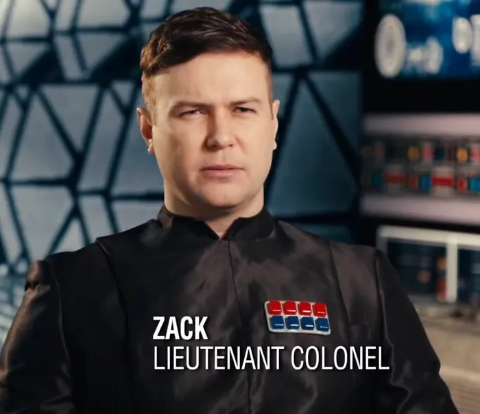 The Chest Thing The First Order Officer Wears In The Kyle Ren Snl Sketch Is A Pack Of Gum