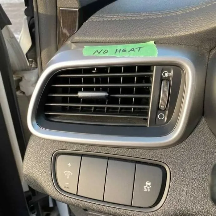 Cliente "La calefacción de mi coche no funciona"