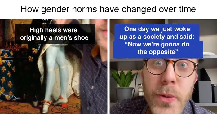 Guy Shares History Facts To Show How Fast And How Much Gender Norms Develop Because They're Totally Made Up