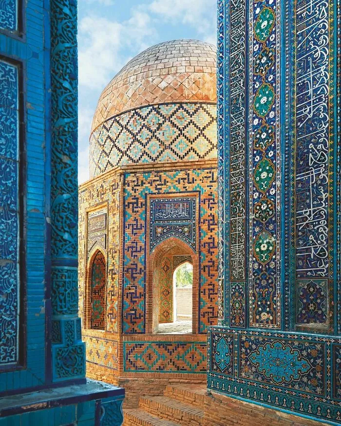 La impresionante necrópolis de Shah-I-Zinda en Samarcanda, Uzbekistán